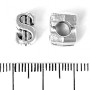 Pandora-Dollar-Perle 11x7 mm, Lochdurchmesser 5 mm, Verpackung 20 g ±9 Stück