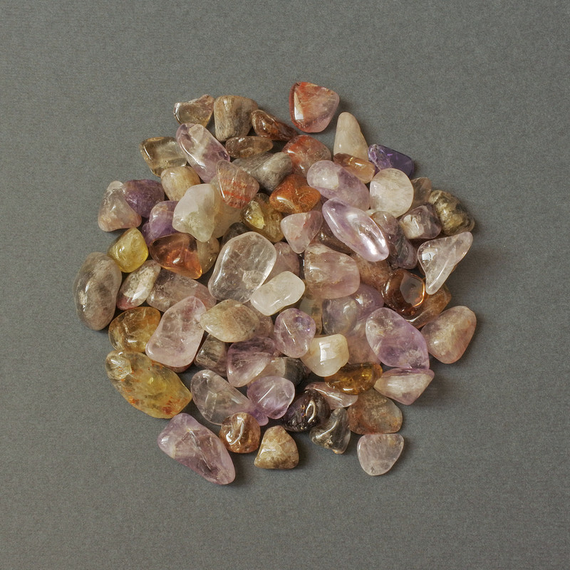 Amethyst-Nuggets, geglättet, ohne Loch, 12–15×10 mm ± (pro 100 g)