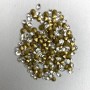Strasssteine, weiß, Durchmesser ca. 3,8 mm, Verpackung ca. 10 g
