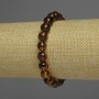 Armband aus Bernstein, glatte Kugeln, Durchmesser 9 mm, Länge ca. 18 cm, elastisch