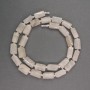 Adular-Mondstein Perlen – facettierte Zylinder-Perlen, Durchmesser 12×6 mm, Länge ca. 41 cm+
