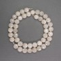 Adular-Perlen aus Naturstein, facettierte Münzperlen, Durchmesser ca. 8,5 × 5 mm ±, Länge ca. 38 cm ±