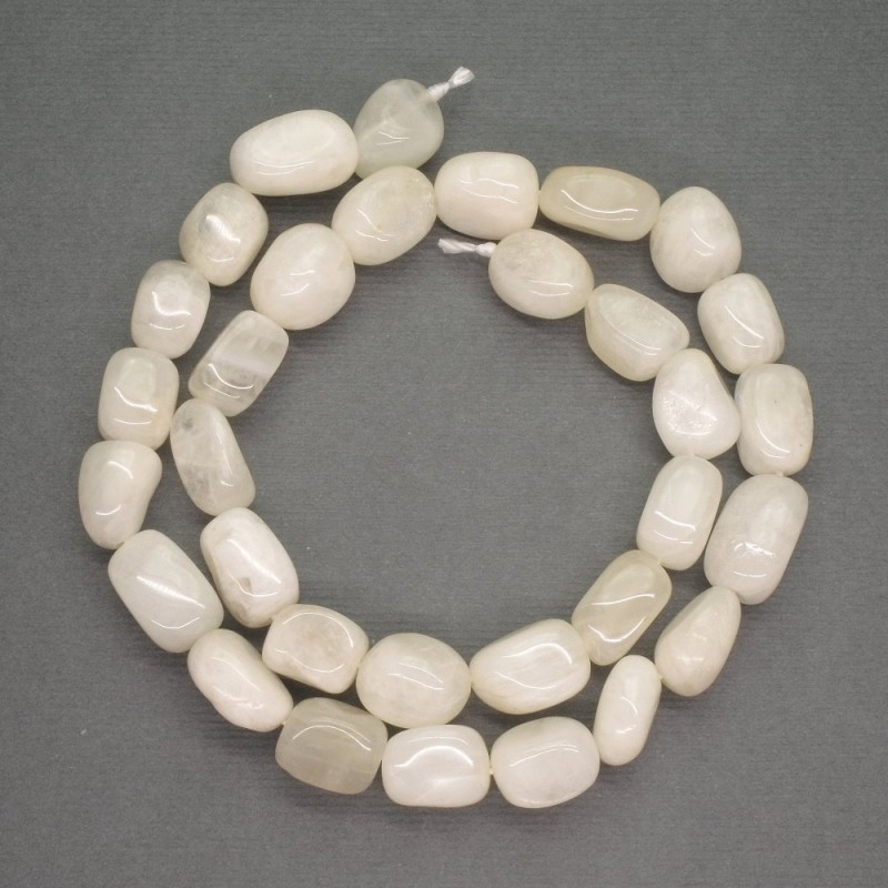 Perlen aus natürlichem Bilomorit, trommelgeschliffene Perlen, Durchmesser 8×12 mm, Länge ca. 40 cm