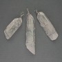 Anhänger Bergkristall im Drahtgeflecht, 65×55×18 mm, assortiert