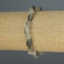 Armband aus Rutilquarz-Haarquarz, facettierte Perlen, Durchmesser 8–10×7 mm, Länge ca. 18 cm, Elastikarmband