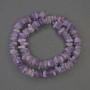 Amethyst-Krümel-Perlen, 10 × 3 mm, auf Faden, Länge 39 cm+