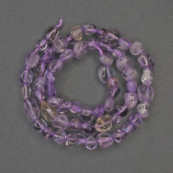 Ametrin-facettierte Perlen auf Schnur, Durchmesser 6–10×5–8 mm, Länge ca. 40 cm +