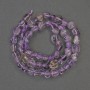 Ametrin-facettierte Perlen auf Schnur, Durchmesser 6–10×5–8 mm, Länge ca. 40 cm +
