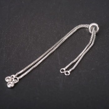 Basis für Armband mit Slider, Länge 22 cm