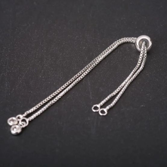 Basis für Armband mit Slider, Länge 22 cm