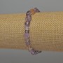 Ametrin-Trommelperlen-Armband, Durchmesser 7–9×7 mm, Länge ca. 18 cm, Stretch