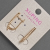 Xuping Ohrringe, Durchmesser ca. 3 mm, Länge ca. 24 mm, 18K-Vergoldung