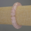 Rosenquarz-Rondellarmband, Durchmesser 10×6 mm ±, Seed-Beads 3 mm ±, Länge 18 cm ±, Stretch