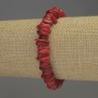 Armband aus Korallenbruchstücken, Durchmesser ca. 9×2–3 mm, Länge 18 cm, Stretch