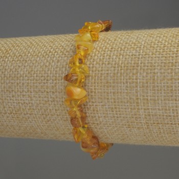 Armband Bernstein-Chips 5–9×4 mm, Länge ca. 18 cm, Stretch
