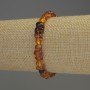 Armband aus Bernsteinstückchen, 7–9 × 5 mm, Länge ca. 18 cm, Stretch