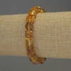 Bernstein-Armband, glatte Würfel 7×7 mm, Länge ca. 18 cm, Stretch