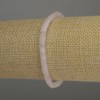 Rosenquarz-Rondellarmband, Durchmesser ca. 4,5×3 mm, Länge 18 cm, Stretch