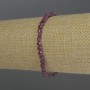 Rubin facettierte Münzperle, Durchmesser 4×2,5 mm, Länge 18 cm, Stretcharmband