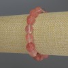 Chalzedon-Armband, polierte Perlen, Durchmesser ca. 9–13×9 mm, Länge 18 cm, Stretcharmband