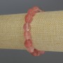 Chalzedon-Armband, polierte Perlen, Durchmesser ca. 9–13×9 mm, Länge 18 cm, Stretcharmband