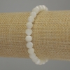 Perlmuttarmband, glatte Kugeln, Ø ca. 7 mm, Länge ca. 18 cm, elastisches Band