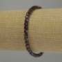 Granat-Armband, facettierte Würfel, Durchmesser ca. 4×4 mm, Länge 18 cm, elastische Basis