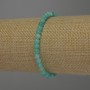 Amazonit-Armband mit glatten Kugeln, Durchmesser ca. 4 mm, Länge ca. 18 cm, Stretch