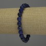 Lapis Lazuli Glattkugel-Armband, Durchmesser 8 mm ±, Länge 18 cm ±, Stretch