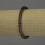 Rauchquarz-Armband, glatte Kugeln Ø 6 mm, Länge 18 cm, Stretch