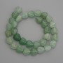 Herzförmige Jadeperlen aus natürlicher Jade, Durchmesser ca. 12 × 12 mm, Länge ca. 38 cm, auf Faden