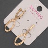 Xuping-Ohrringe, Durchmesser ca. 12 mm, Länge ca. 35 mm, 18K-Vergoldung