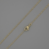 Xuping-Kette mit 18K-Vergoldung, Dicke ca. 0,5 mm, Länge 44 cm