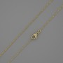 Xuping-Kette mit 18K-Vergoldung, Dicke ca. 0,5 mm, Länge 44 cm