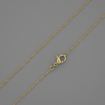 Kette Xuping Vergoldung 18K, Dicke 0,5 mm, Länge 48 cm