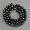 Perlen aus Smaragd-Fuchsit (Muskovit) glatte Kugel, Durchmesser 6,5 mm ± auf einer Schnur, Länge ca. 39 cm+