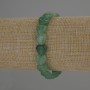 Armband aus Nephrit-Herzen, Durchmesser ca. 10 × 10 mm, Länge 18 cm Stretcharmband