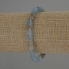 Armband aus blauem Calcit, zylindrische Perlen 10×6 mm ±, Rocailles-Perlen 3 mm ±, Länge ca. 18 cm ± Stretch