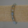 Stretch-Armband aus blauem Calcit, zylindrische Perlen 9×6 mm, Länge ca. 18 cm
