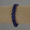 Lapislazuli-Armband in Herzform, Durchmesser 10 × 10 mm, Länge 18 cm, Stretch