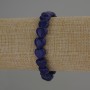Lapislazuli-Armband in Herzform, Durchmesser 10 × 10 mm, Länge 18 cm, Stretch