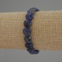 Sodalit-Armband in Herzform, Durchmesser ca. 10 mm, Länge ca. 18 cm, elastisch