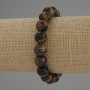 Tigerauge-Armband aus glatten Kugeln, Durchmesser ca. 10 mm, Länge ca. 18 cm, Stretcharmband