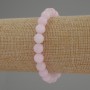 Armband aus Kunzit, glatte Kugeln, Durchmesser ca. 8 mm, Länge 18 cm, Stretch