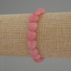 Turmalin-Armband Herzform, Perlen-Durchmesser 10 mm, Länge ca. 18 cm, Stretch-Armband