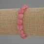Turmalin-Armband Herzform, Perlen-Durchmesser 10 mm, Länge ca. 18 cm, Stretch-Armband