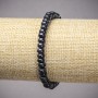 Stretch-Armband Aventurin 'Blauer Sand' Nacht Kaïra (gepresst) glatte Rondellen, Durchmesser 6×4 mm, Länge 18 cm +/-