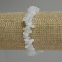 Mondstein-Splitter-Armband, Durchmesser 8–14×3–5 mm, Länge ca. 18 cm, Stretch