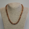 Kette aus Citrinwürfeln, Durchmesser ca. 7 mm, Länge 45 cm ±, mit Verschluss