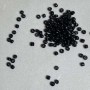 Schwarze Kunststoff-Rondellperle 4×3 mm ± Verpackung 70 g